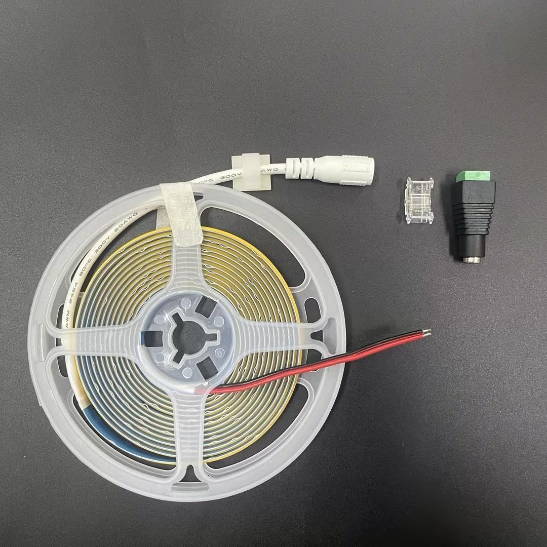 12V COB LED Strip Lights Cool White 6.56FT for DIY Home Decoration â IP20