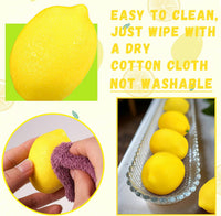 28 Artificial Yellow Lemons for Summer Party Decorations 28 Pcs