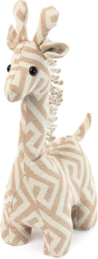 Weighted Door Stop Heavy Sand-Filled Fabric Cover - Giraffe