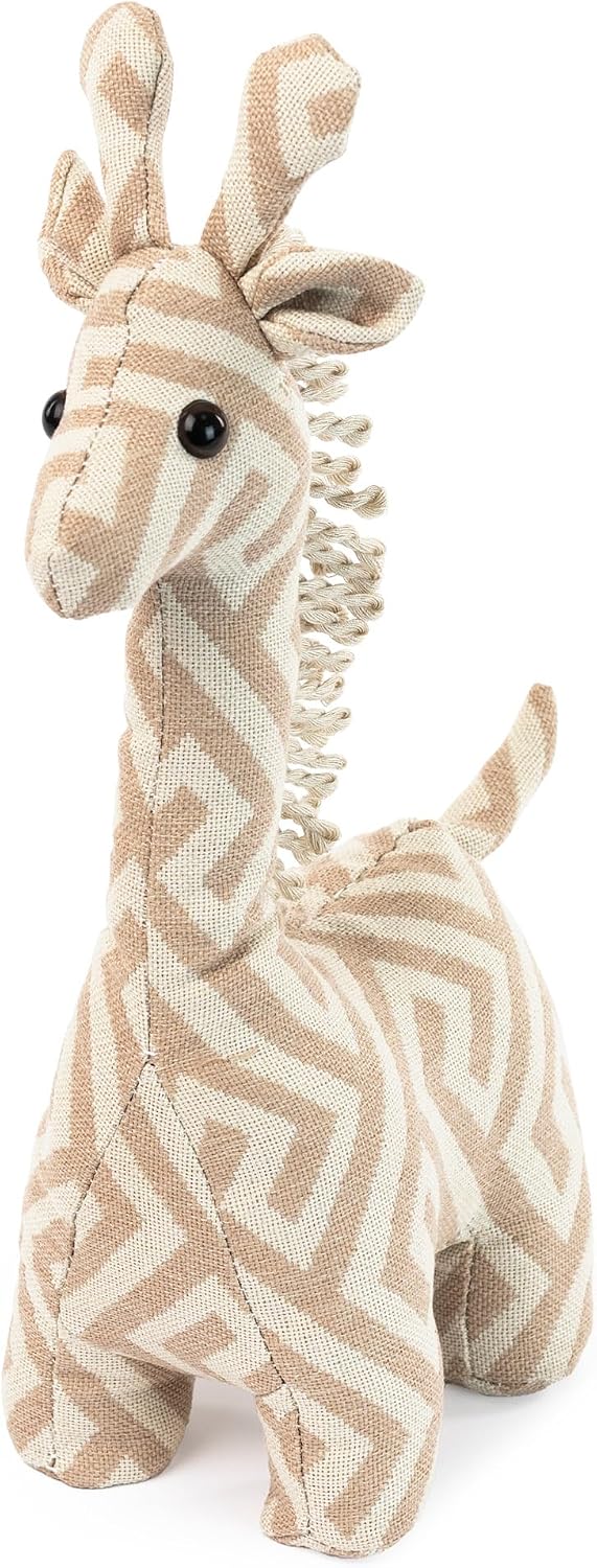 Weighted Door Stop Heavy Sand-Filled Fabric Cover - Giraffe