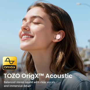 TOZO A1 Wireless Earbuds, Bluetooth 5.3 Earphones, Support APP EQ Setting, 30H Long Playtime, Ear Buds with HiFi Stereo Sound, Light-Weight Wireless Earphones, IPX5 Waterproof
