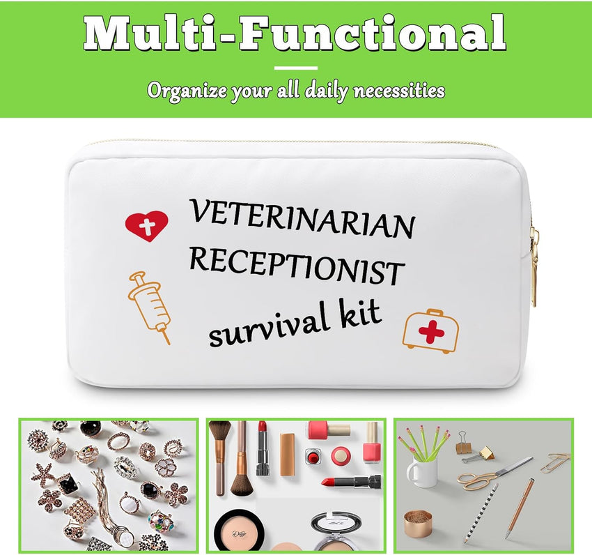 Veterinarian Gift Makeup Bag Cosmetic Pouch for Vet Techs â Thank You Gift