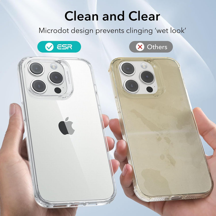 ESR Clear Case Compatible with iPhone 15 Case, Shockproof Thin Cover, Yellowing-Resistant Slim Transparent TPU Phone Case, Zero Series, Clear