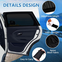 Car Window Sun Shades UV Protection for Kids Universal Rear Window Elastic â 2 pcs