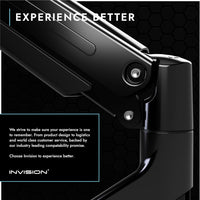 Invision Monitor Arm Bracket Mount READ DESC 24-40 Inch Screens VESA 75-100mm Ergonomic Height Adjustable Desktop Clamp Tilts Extends 2-15kg (MX450)