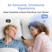 Under-Pillow Bone Conduction Sleep Speaker Bluetooth White Noise Machine 36 Sounds, TF Card Compatible, 650mAh Ã¢ÂÂ White