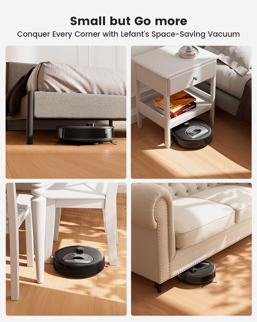 Lefant M210 Robot Vacuum READ DESC USED FLOOR MODEL 2200Pa Slim 7.8cm Self-Charging Wi-Fi App Alexa - M210