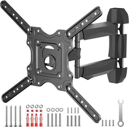 TV Wall Mount for 32-60 Inch,Tilting and Swivelling Wandhalterung-Extendable Wall Bracket Television-for Flat & Curved TV,Max VESA 400x400mm