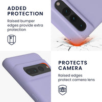 kwmobile Case Compatible with Google Pixel 7 Pro Case - TPU Silicone Phone Cover with Soft Finish - Lavender