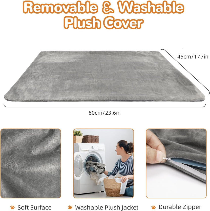 Electric Cat Heating Pad Adjustable Temperature 30â~60â â 60x45cm