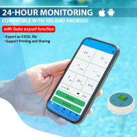 6-in-1 Bluetooth Water Quality Tester for Pools & Aquariums Smart App Included
