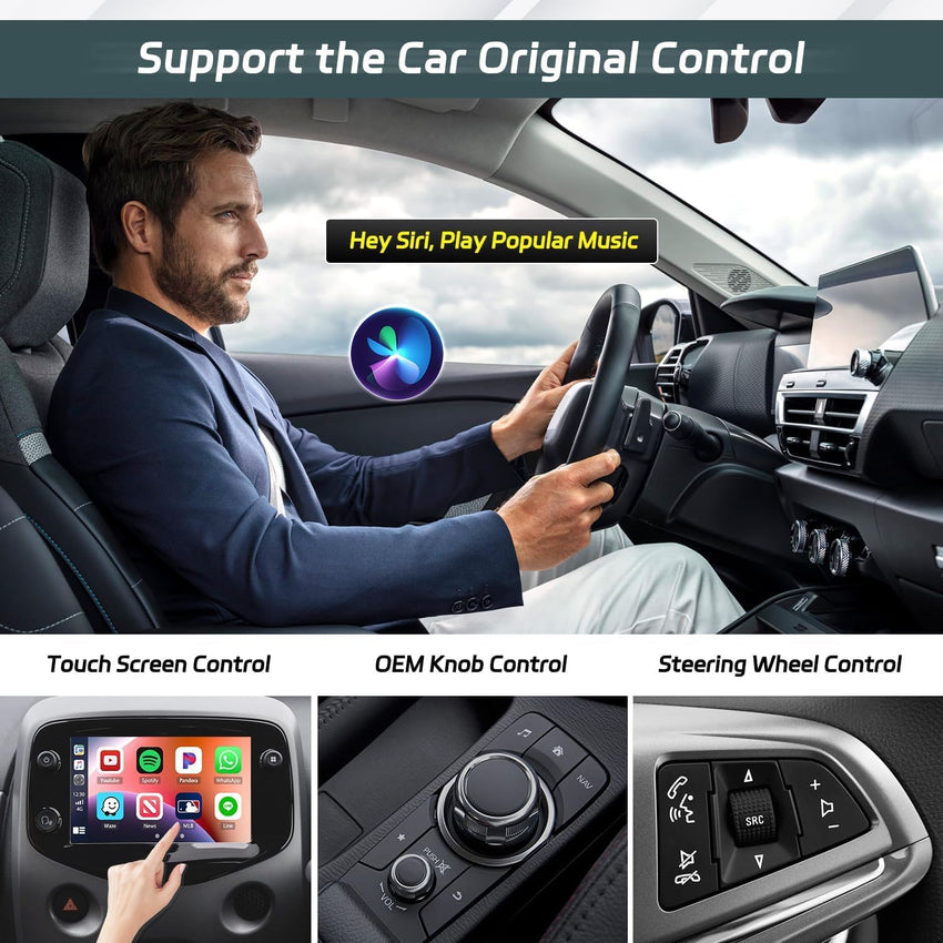 Wired to wireless CarPlay box, wireless CarPlay adapter, keeps the original CarPlay function