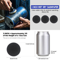 Pomsare 133pcs Sanding Discs Car Polishing Pads Kit for Drill, 75mm Wet and Dry Sandpaper 60-10000 Grits, Car Headlight Restoration Kit, Drill Sanding Attachments Buffing Pads for Auto, Wood and Metal