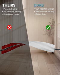 CREWORKS 1.8 m Floor Cord Cover, 3 Channel Cable Cover with Self-Adhesive Baking, Extension Cord Cable Protector, Flexible PVC Duct Wire Cable Management for Homes Offices Garages, Grey