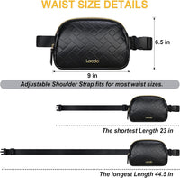 Fanny Packs for Women Adjustable Strap Crossbody Bag Ã¢ÂÂ Black