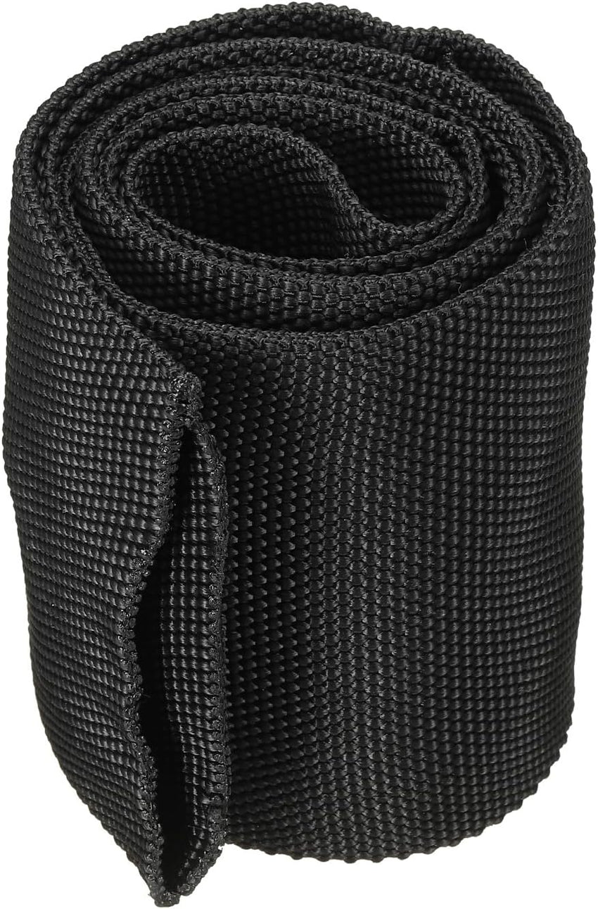 PATIKIL 2.2" Dia 3.3FT Nylon Protective Hose Sleeve, Cable Cover Sheath Protection for Welding Tig Torch Hydraulic Hose, Black