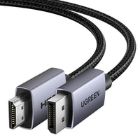 UGREEN 4K Displayport to HDMI Cable 6.6FT Uni-Directional Braided DP to HDMI Lead Aluminium Male to Male Multi-Screen Gaming Compatible with Monitor, Projector, HDTV, Dell Laptop, HP, AMD, NVIDIA (2M)