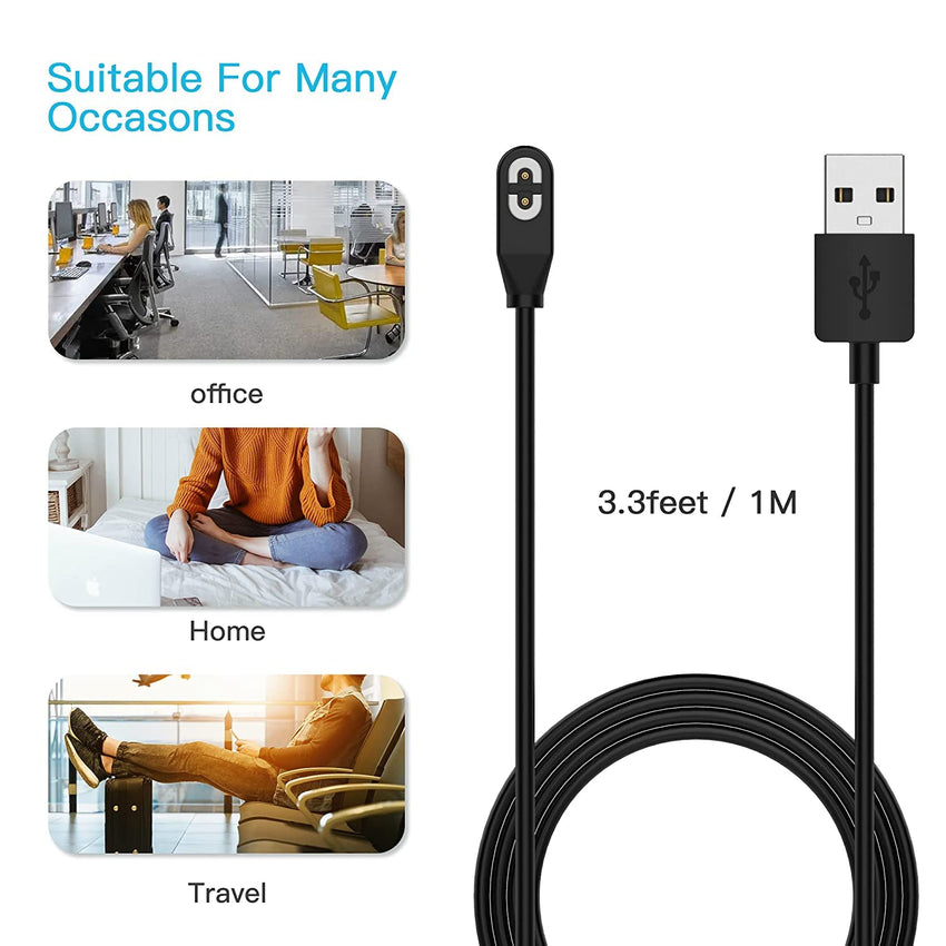 AWINNER 2 Pack Compatible for Shokz Charging Cable,Magnetic USB Charger Cord Compatible for Aftershokz Aeropex AS800,Shokz OpenRun Pro,OpenRun,OpenRun Mini,OpenComm Bone Conduction Headphones