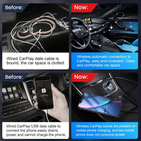 Carlinkit 4.0, 2025 NEW Upgrade, Wireless CarPlay & Android Auto Adapter UK,Convert OEM Wired CarPlay to Wireless Android Auto&CarPlay, 5.8GHz Low Latency,Compatible with 600+ Car Models from 2017