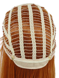 Mullet Style Heavy Metal Halloween Wig Spiked Rocker â Red Orange