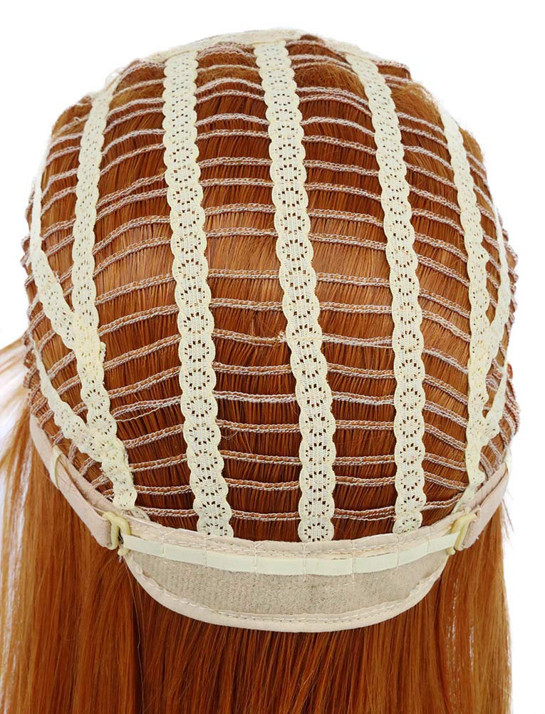 Mullet Style Heavy Metal Halloween Wig Spiked Rocker â Red Orange