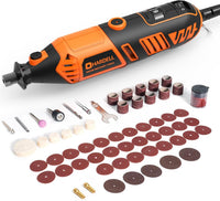 Corded Rotary Tool 180W 6Ã¢ÂÂSpeed 8,000Ã¢ÂÂ35,000RPM with 61 Accessories Ã¢ÂÂ Orange