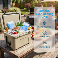 Reusable Pre-filled Ice Packs for Coolers & Lunch Boxes 400ml 4-Pack