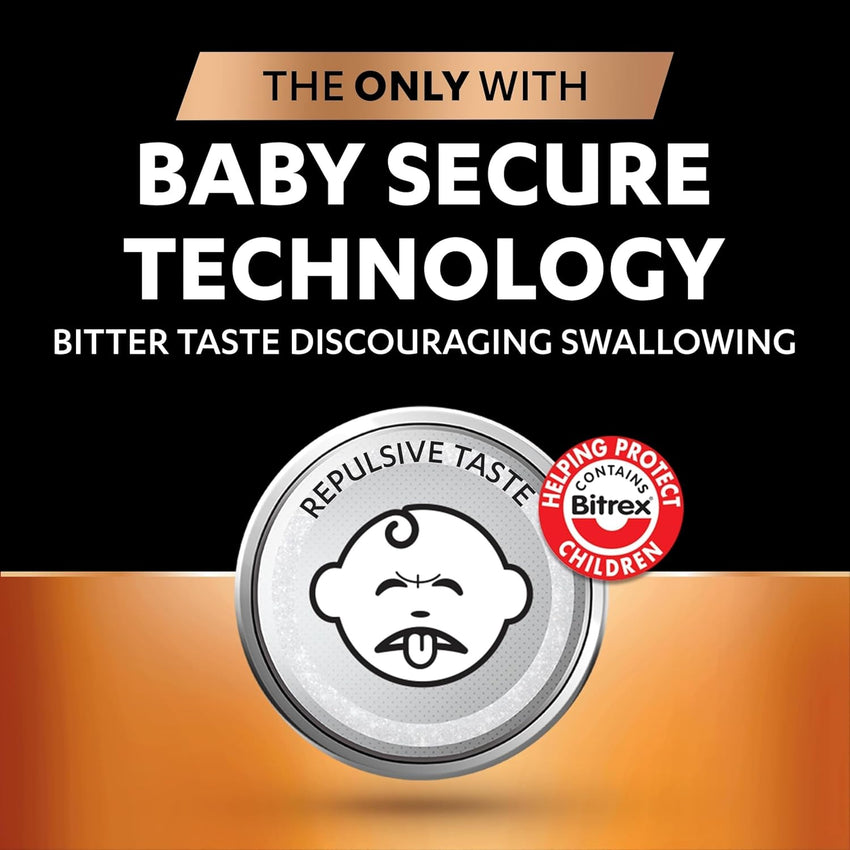 Duracell CR2032 Lithium Coin Batteries 3V (4 Pack) - Up to 70% Extra Life - Baby Secure Technology - Recommended for use in Apple AirTag - Use in Key Fobs, Home Devices, Fitness, Medical Accessories