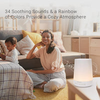 Momcozy White Noise Machine for Baby Sleeping 34 Soothing Sounds & Night Light