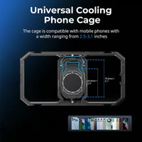 SMALLRIG Phone Cage Kit Dual Handle 15W Active Cooler 4âinâ1 USBâC Hub Power Bank Holder â Universal