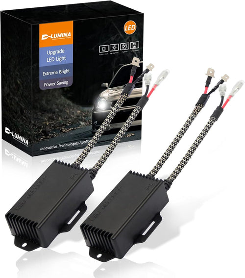D-Lumina H1/H3 LED Load Resistive Connectors LED Bulbs Error Free Anti Flickering Resistor Decoder Adapter Warning Canceller Capacitors
