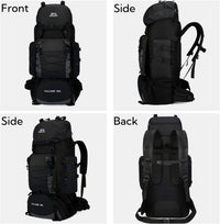 Fesky Large Waterproof Rucksack Lightweight Adjustable for Camping Hiking Ã¢ÂÂ Black 90L