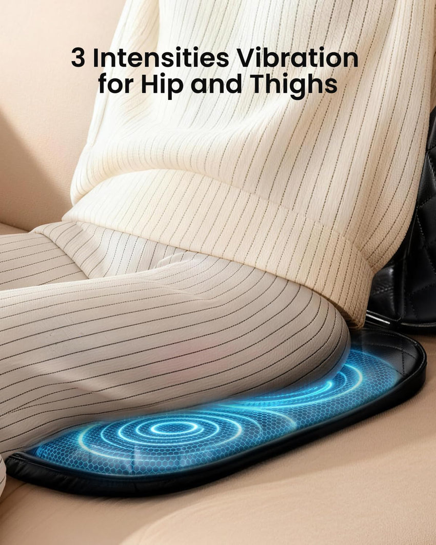RENPHO Back Massager with Heat, Shiatsu Massage Chair, Full Back Massager Deep Tissue Kneading, Massager Seat Vibration, Height Adjustable Use at Home & Office