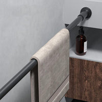 92cm-127cm Long Tension Curtain Rod, No Drilling Extendable Stainless Steel Curtain Pole for Windows and Bathroom,Telescopic Shower Curtain Rod, Room Divider