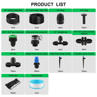 Irrigation System Kit 230ft Automatic Drip System with Tubings and Connectors