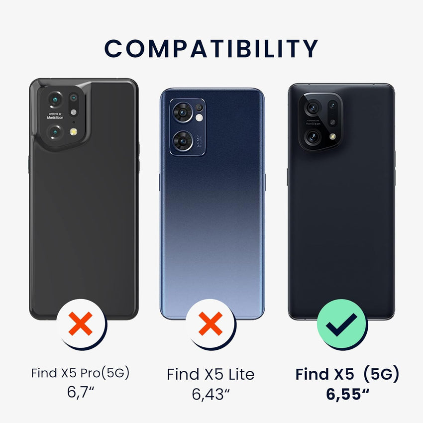 kwmobile Case Compatible with Oppo Find X5 (5G) Case - TPU Silicone Phone Cover with Soft Finish - Bordeaux Violet