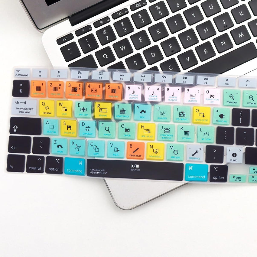 MMDW Ableton Live Shortcut Hotkeys Keyboard Cover A2179 Silicone Skin Keyboard Protector for MacBook Air 13 inch with Touch ID A2337 M1 Chip European Layout