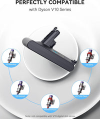 Replacement Battery for Dyson V10-6500mAh V10 Battery Compatible with Dyson V10 Animal V10 Absolute V10 Motorhead Fluffy Cordless Handheld Vacuum Cleaner