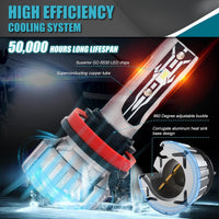 H8 H9 H11 LED Headlight Bulbs Canbus Error Free 12V 70W 12000Lumens