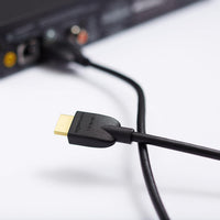 Amazon Basics HDMI Cable, 6ft, 4K@60Hz, High-Speed 4K HDMI 2.0 Cord (18Gbps), 2160p, 48 bit, Compatible with TV/PS5/Xbox/Roku, Black