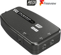 Signal Booster, SLx TV Amplifier Two Output 27822BMR - Improve Picture Quality And Channel Reception - Boost Your HD TV/FM/DAB Signal. 2 Way - For HD and Freeview, Grey