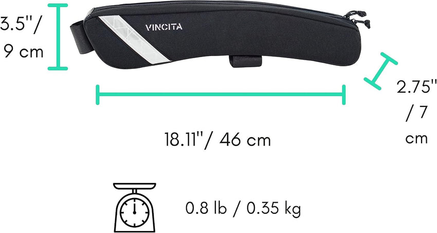 Brompton Frame Bag Voyage Small 1L Bike Accessory Black