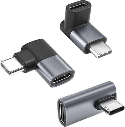 BASESAILOR USB Type C Extender Adapter 3Pack,100W PD USBC Male to Female Extension Converter,40Gbps USB4 Thunderbolt 4 3 Extended Connector for iPhone 17 16 Pro Max,Otterbox Case,MacBook,Samsung S25