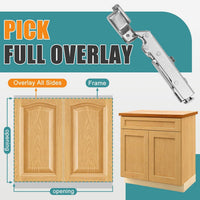Soft Close Kitchen Cupboard Hinges 35mm 110 Degree 10pcs
