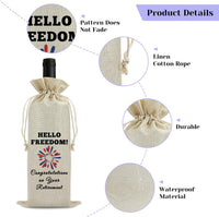 Retirement Gift Wine Bottle Bag for Colleagues â Funny Design