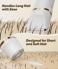 Women's 3âinâ1 Electric Shaver Bikini & Nose Trimmer IPX7 Waterproof Rechargeable â Cream