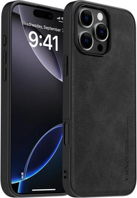 X-level Desighed for iPhone 16 Pro Max Case, Military Grade Drop Protection, Non - Slip Anti - Fingerprint Soft PU Leather Scratch-Resistant Back Shockproof Mobile Phone Case,