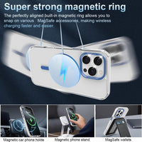 Garegce Magnetic Case for iPhone 16 Pro, Compatible with MagSafe Wireless Charging, Shockproof [Anti-Yellow] Scratch-Resistant TPU + Hard PC Cover Case for iPhone 16 Pro 6,3", Blue