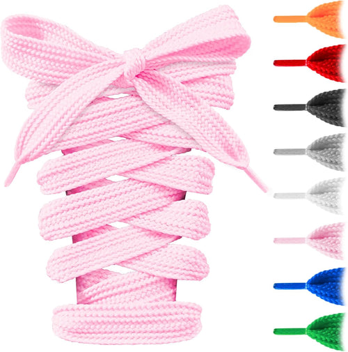 2 Pairs 15mm Wide Thick Chunky Shoelaces Tear-Resistant for Sports Shoes â Pink 63"/160cm