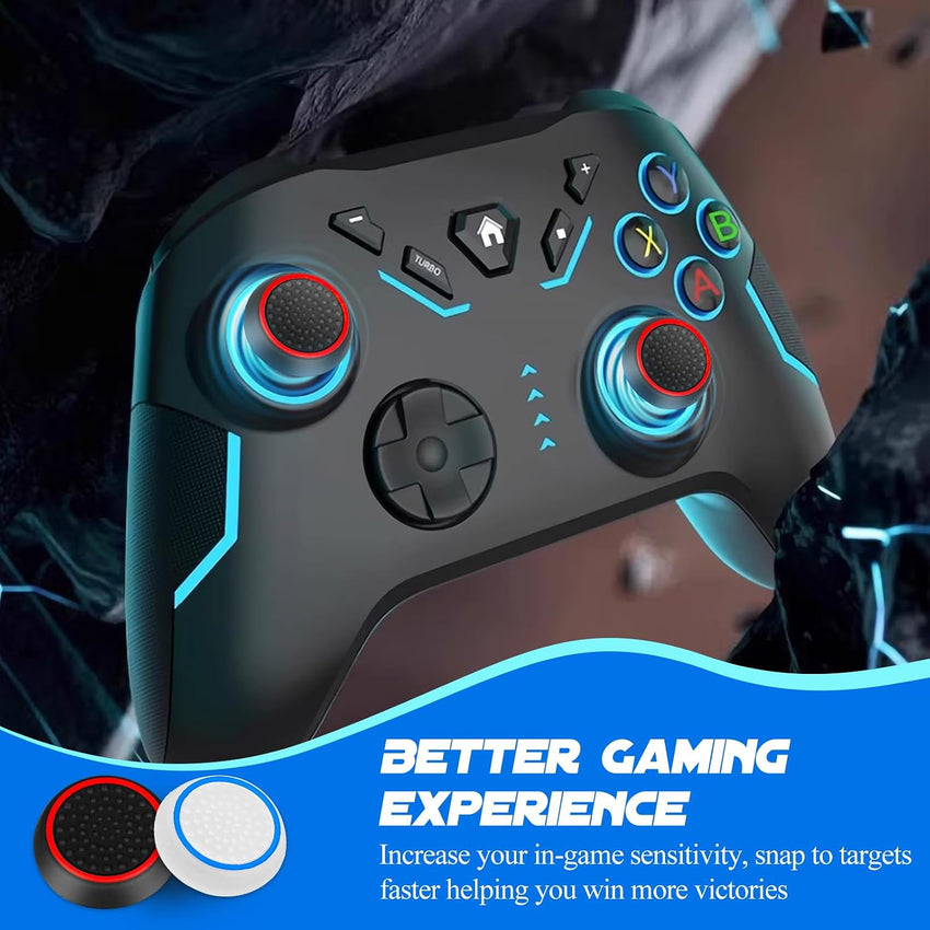 AXFEE 24PCS Thumb Grips Compatible with PS5&PS4 Controller, Silicone Non-slip Thumb Cap, Joystick Controller Protection, Thumbstick Caps Compatible for PS5/4/XBOX ONE/XBOX 360/XBOX SERIES X/SWITCH PRO